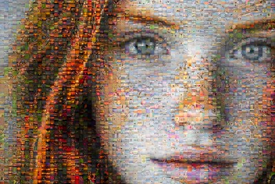 Girl's Face Mosaic
